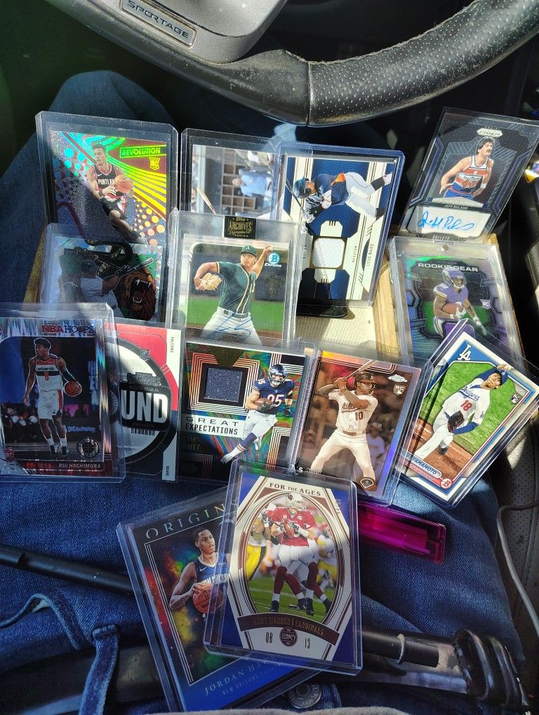 Sports Card Lot NBA, NFL, MLB Card Lot [OPTIC, SELECT, PRIZM, TOPPS]