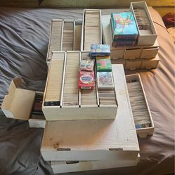 Large sports card mixed lot. Many boxes of multiple sports. Many names. Cheap large collection