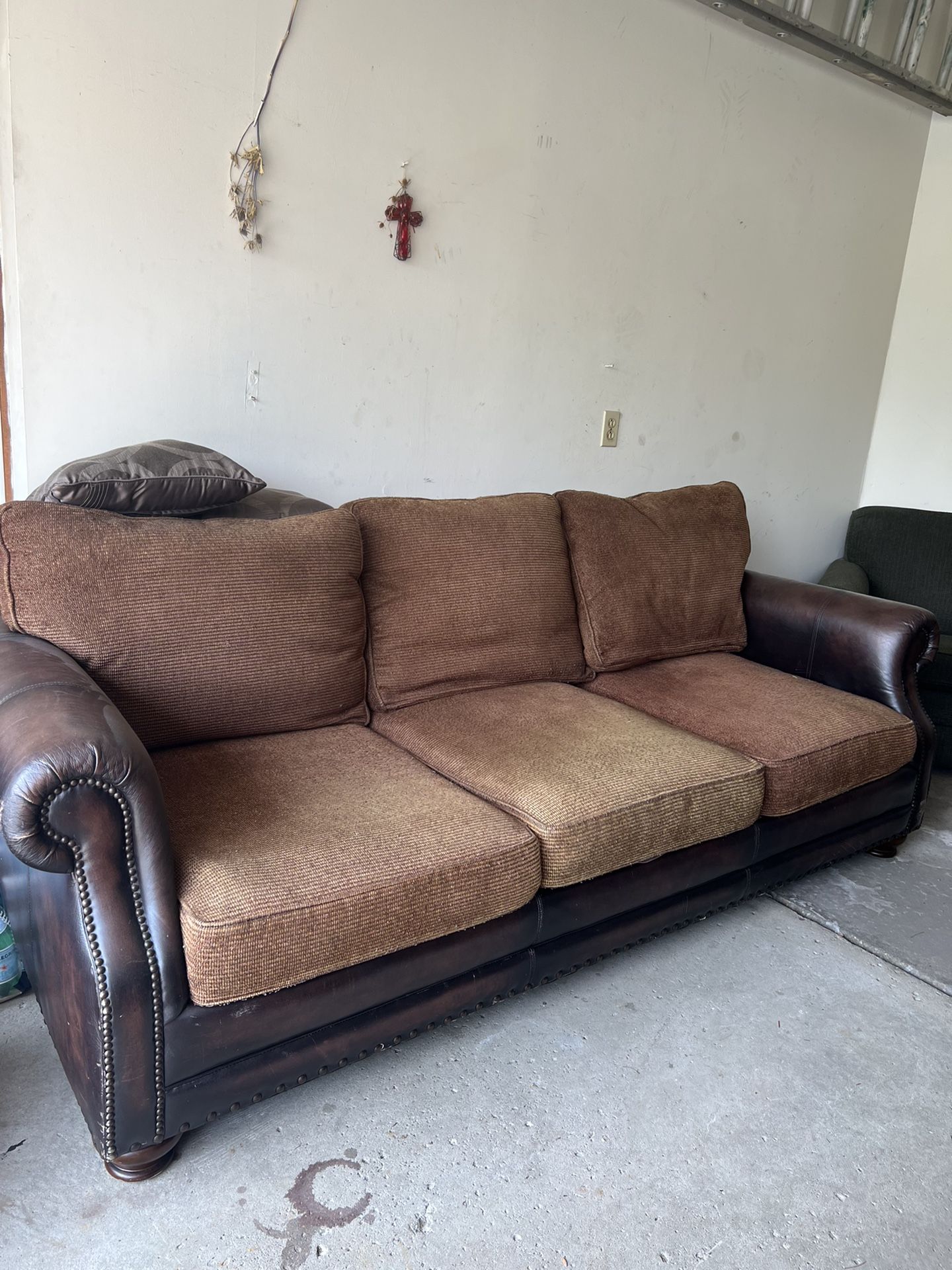 Clean Leather Couch! $250