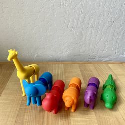 SMARTMAX My First Safari Animals Magnetic Discovery Play Set 6 Creatures