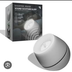 Sharper Image Sound Soother Wind, White Noise Machine with LED Glow