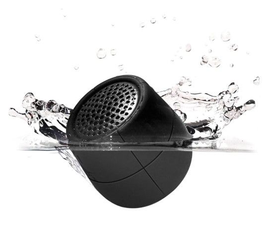 Lexon Mino X Floating Bluetooth Speaker, IPX7 Water Resistant, Rechargeable & Pairable - Black