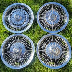 67 68 ? Camaro Chevelle Nova ? Chevy 14" Wire Wheel Covers Hubcaps