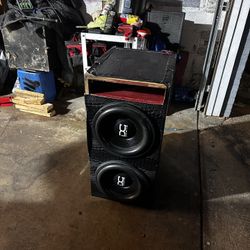 DC Audio Level 2 Subwoofers W/ Custom Ported Box 