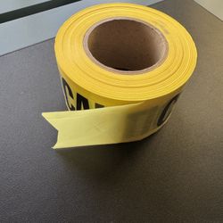 3 Inch Yellow Caution Tape Standard Barricade Tape Used A lot left Great condition
