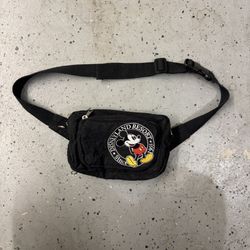 Disney Mickey Mouse Disneyland Resort Since 1955 Black Small Waist Bag