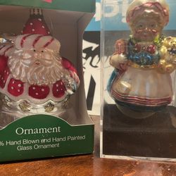 Hand Painted Glass Ornaments 