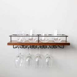 West Elm Wine Glass Floating Shelf