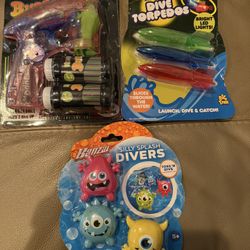 Light Up Neon Bubble Glow, Dive Torpedos & Silly Splash Divers