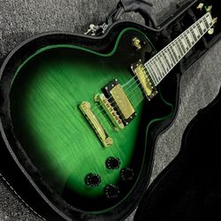 Brand New Green Widow Les Paul Custom Guitar