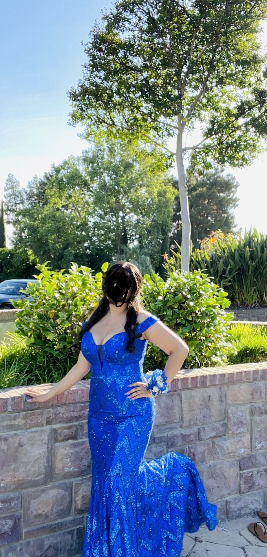 ROYAL BLUE PROM DRESS 