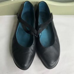Tsubo Shoes Maryjanes Women Size 6 Black Leather Upper
