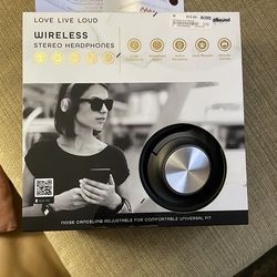 Love Live Loud wireless stereo headphones.