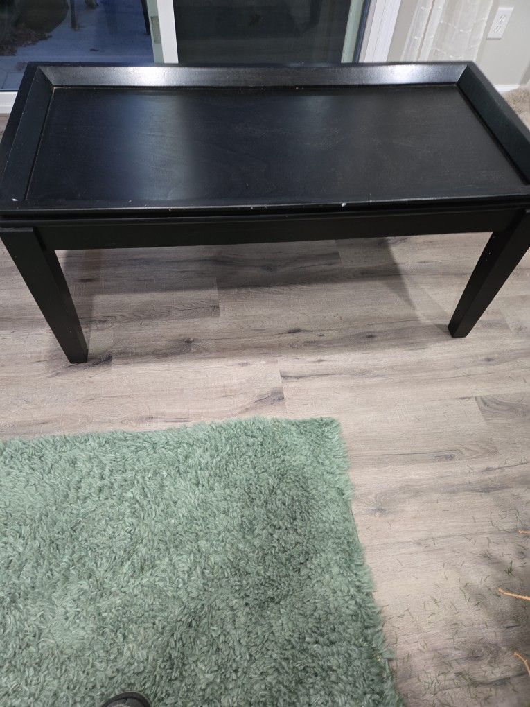 Black Wooden Coffee Table