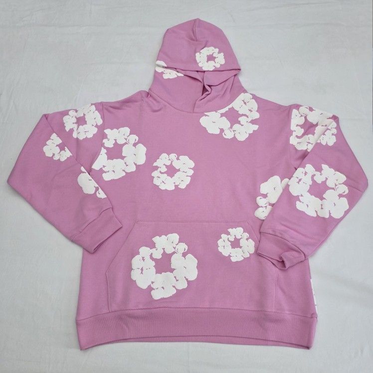 Denim Tears Wreath Pink Hoodie