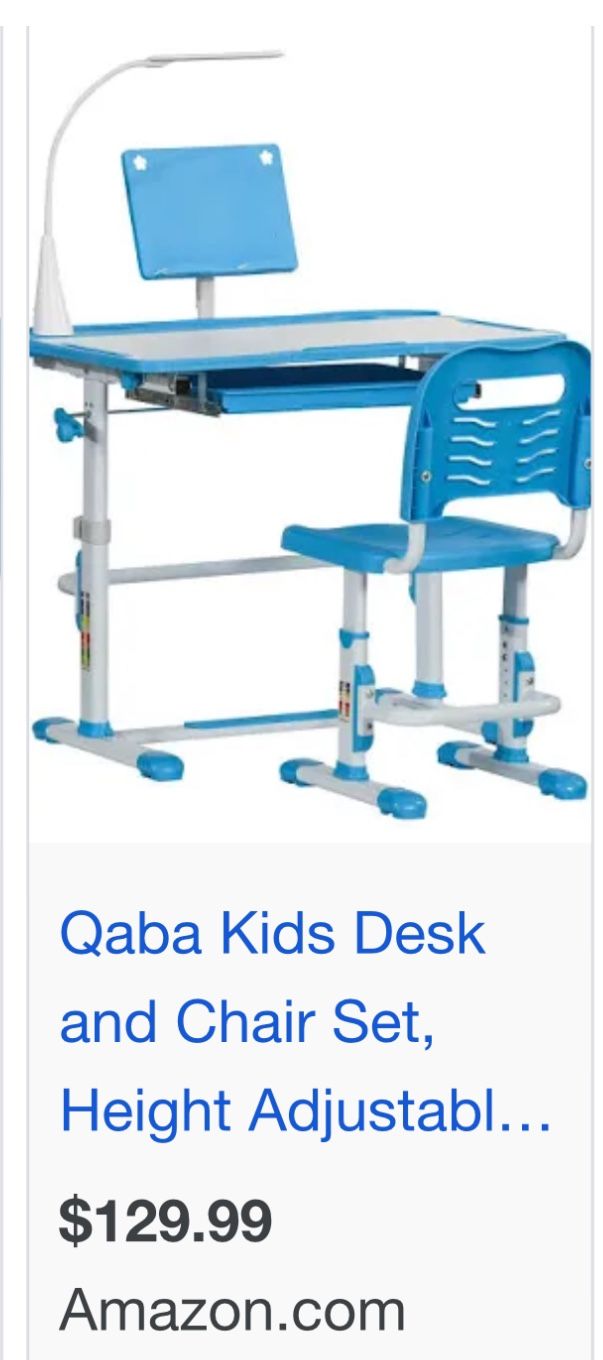Kids Blue School Desk 