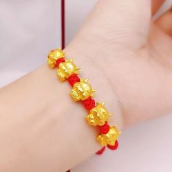 Lucky Fengsui Red Rope Beaded Handmade Bracelet 