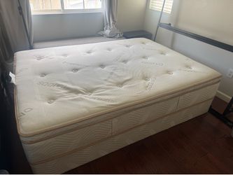 Saatva Latex Hybrid Queen Mattress + Foundation & Frame