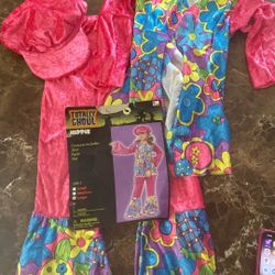 Girls Large Hippie Halloween Costume