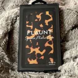 Tortoise Print Square iPhone X/Xs Case