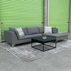 *Free Delivery* Gray Modern Sectional Couch Sofa