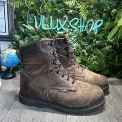 Thorogood Work Boots V Series 8" Mens 14 W Brown Leather (contact info removed)