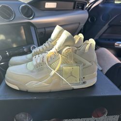Jordan 4 Off White Sail