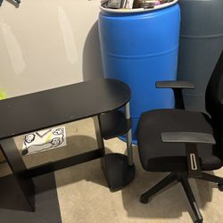 Desk Chair And Mini Desk Combo