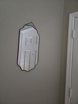 Unique Wavy Black Frame Mirror