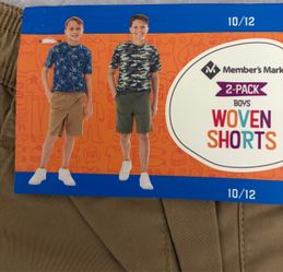 Member's Mark Boys Woven Shorts 2-Pack Size 10/12
