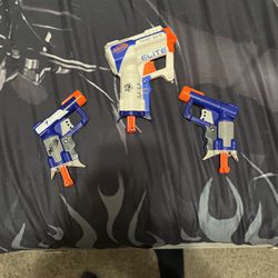 (2) Nerf Jolt Guns And (1) Triad EX-3 Gun