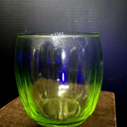 4" Vintage Uranium Glass Cup 