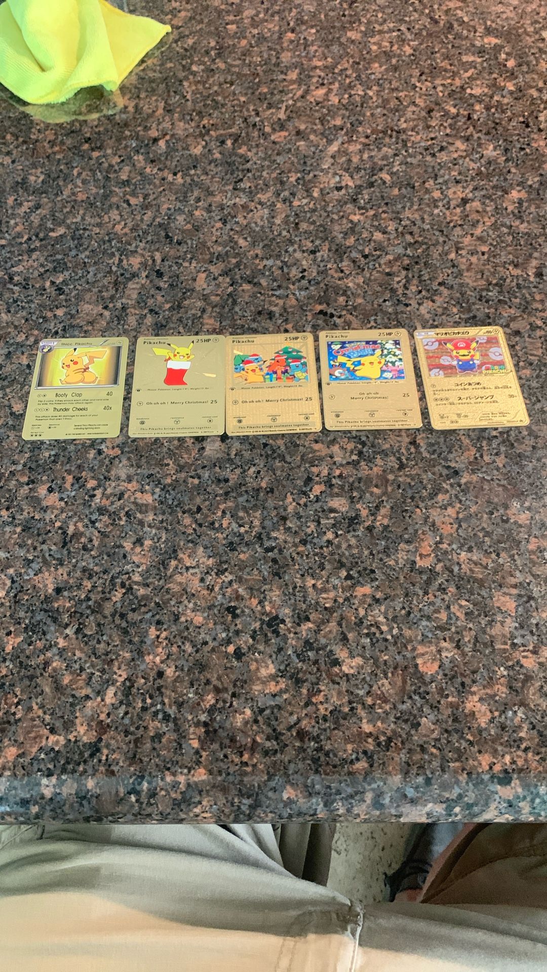 Pokémon Gold Metal Cards All For One Price 