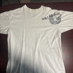 Vintage White Billabong With Black Eagle Large 