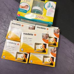 NEW Breastmilk Steam Bags Medela & Set of Bottles