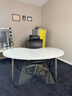 IKEA Glass Office Desk