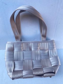 Harvey’s Woven Ribbon Tote Handbag