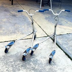 VINTAGE TRIKKE 6 3CV TECHNOLOGY WHEELS ADULT SCOOTER 2 scooters
