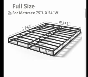 Full size bed frame Black