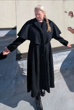 Witchy Vintage Charles Klein Cape Coat