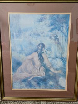 In the Medow framed print