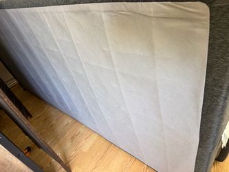 King box springs. And a bed frame that fits king or queen bed.