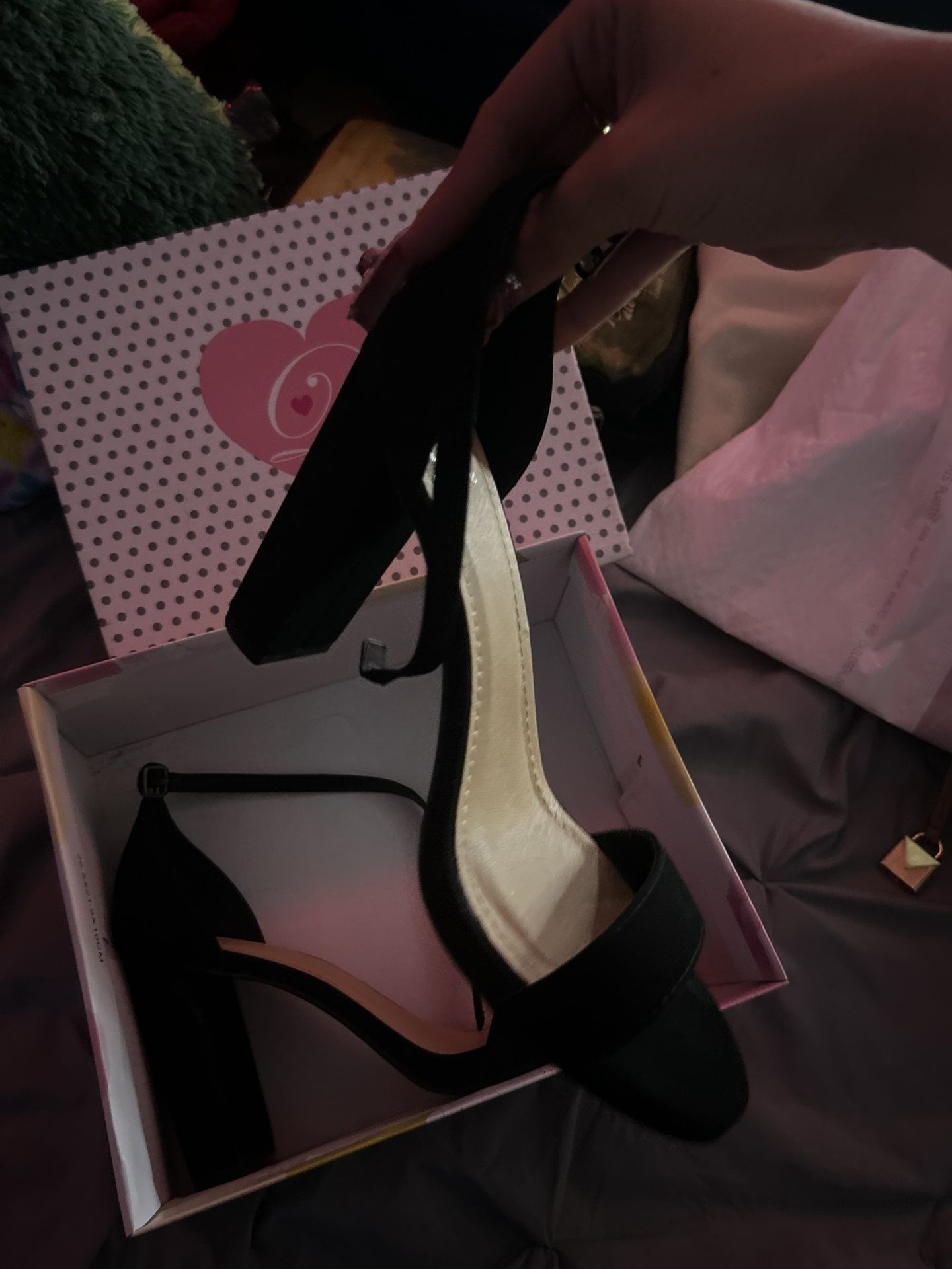 black heels