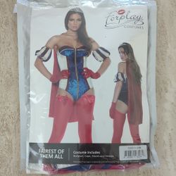 Fairest Of Them All Storybook Princess Adult Snow White Costume Size S/M 