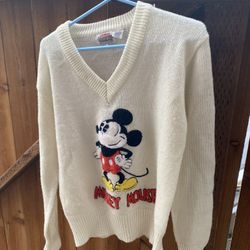 Vintage Mickey Mouse V Neck 