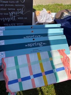4 New in Package Spring Table Runners. 14 x 17 inches. Hobby Lobby. See Description