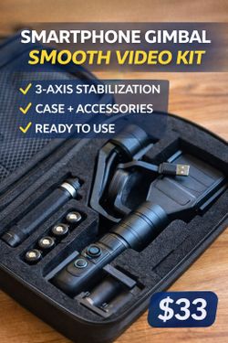 Smartphone Gimbal Stabilizer – Video / Vlogging Kit