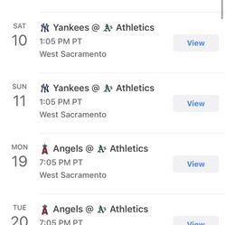 A’s Vs Yankees Tickets 