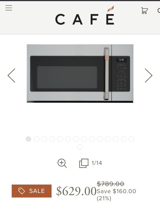 Stainless Steel - Café™ 1.9 Cu. Ft. Over-the-Range Microwave Oven