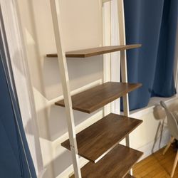 Book Shelf - Leaning Design With Option To Mount To Wall